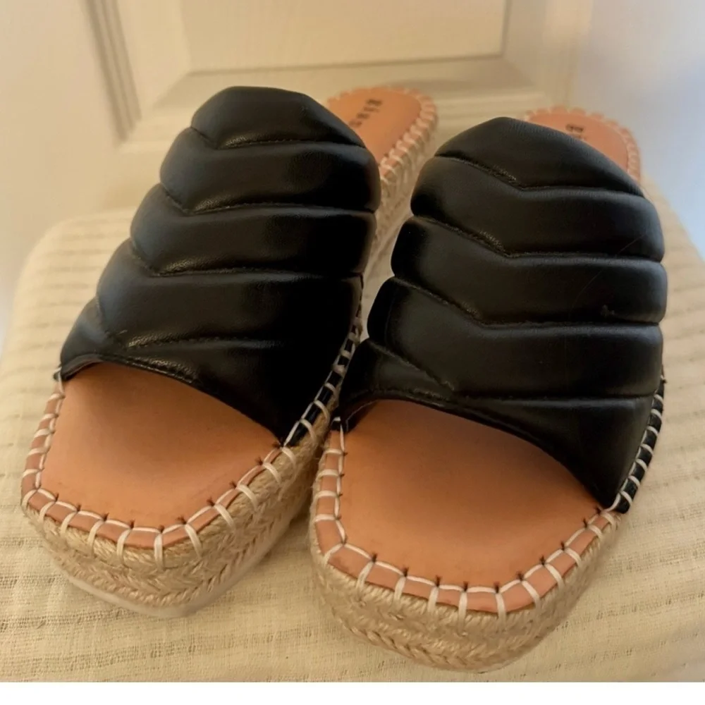 Gianni Bini Black Espadrille Shoes size 7